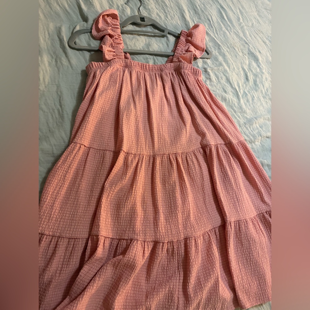 Pink Lily Pink Tiered Dress